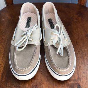 Women’s Tan Sperry Boat Shoes